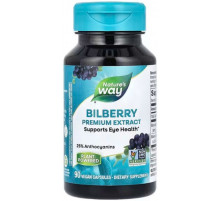 Черника для зрения Nature's Way Bilberry 90 веганских капсул