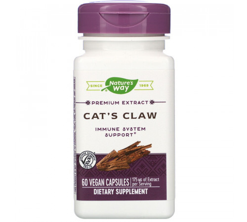 Котячий кіготь Nature's Way Cat's Claw 175 мг 60 капсул