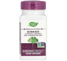Гинкго билоба Nature's Way Ginkgo 60 веганских капсул