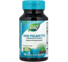 Со Пальметто (сереноя) Naturе's Way Saw Palmetto 160 мг 60 гел капс
