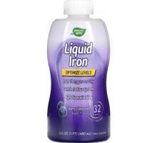 Залізо гліцинат Nature's Way Liquid Iron 480 мл ягоди