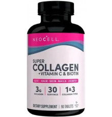 Колаген + вітамін С та біотин NeoCell Collagen + Vitamin C & Biotin 90 таб