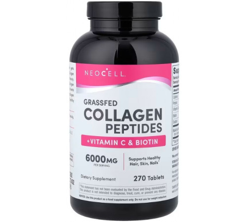 Колаген + вітамін С та біотин NeoCell Collagen + Vitamin C & Biotin 270 таб