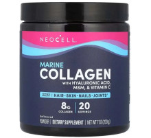 Морський колаген для волосся шкіри Neocell Marine Collagen 200 гр без смаку