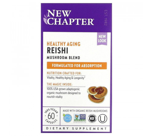 Гриби рейші New Chapter Reish 60 капс