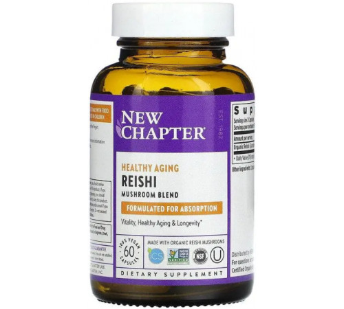 Гриби рейші New Chapter Reish 60 капс