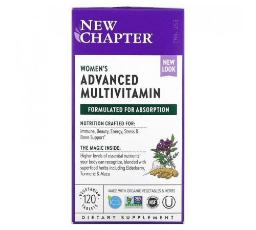 Мультивитамины для женщин New Chapter Every Woman Multivitamin 120 таб