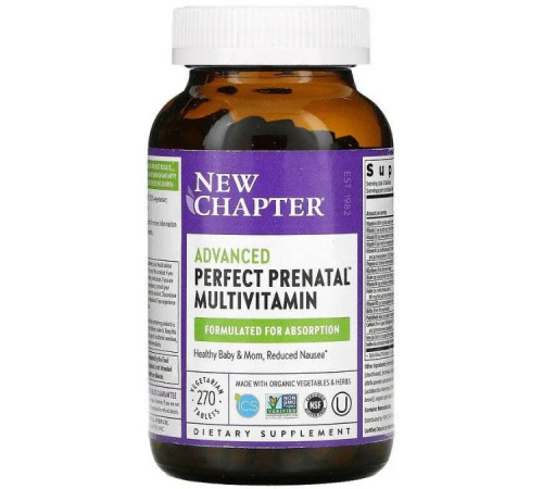 Витамины для беременных New ChapterPrenatal Multivitamin 270 таб