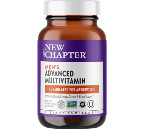 Вітаміни для чоловіків New Chapter Men's Advanced Multivitamin 48 таб