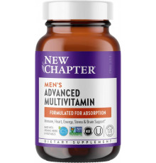 Щоденні вітаміни для чоловіків New Chapter Men's Advanced Multivitamin 120 вег таб