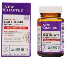 Комплекс для зміцнення кісток та зубів New Chapter Bone Strength Take Care 30 тонких таб