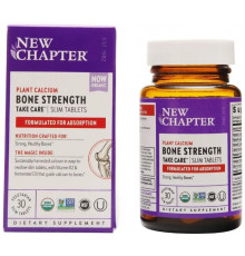 Комплекс для зміцнення кісток та зубів New Chapter Bone Strength Take Care 30 тонких таб