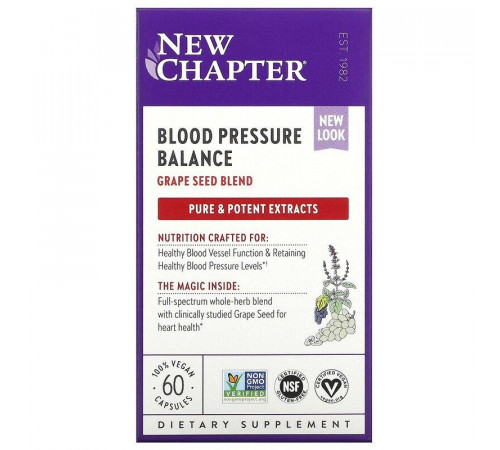 Средства для нормализации давления New Chapter Blood Pressure 60 капс