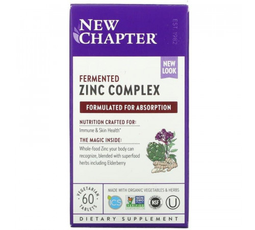 Цинк New Chapter Zinc 60 таб