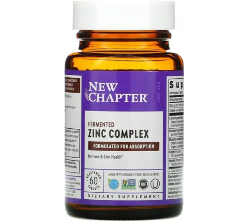 Цинк New Chapter Zinc 60 таб