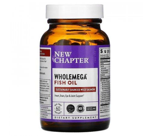 Жир аляскинського лосося New Chapter Alaskan Salmon Oil 1000 мг 60 капсул