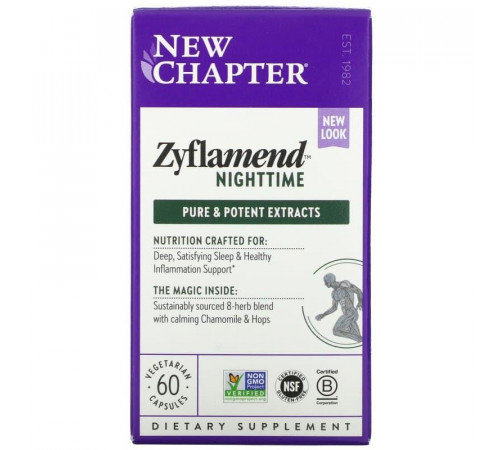 Для покращення сну New Chapter Zyflamend Nighttime 60 капс