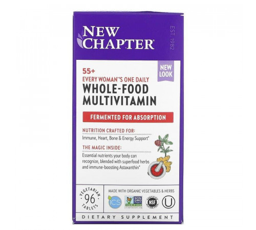 Мультивітаміни для жінок 55+ New Chapter Woman's Multi 96 таб