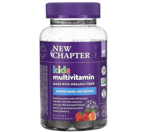 Мультивітаміни для дітей New Chapter  Kid's Multivitamin 60 жув цукерок  ягідно-цитрусовий