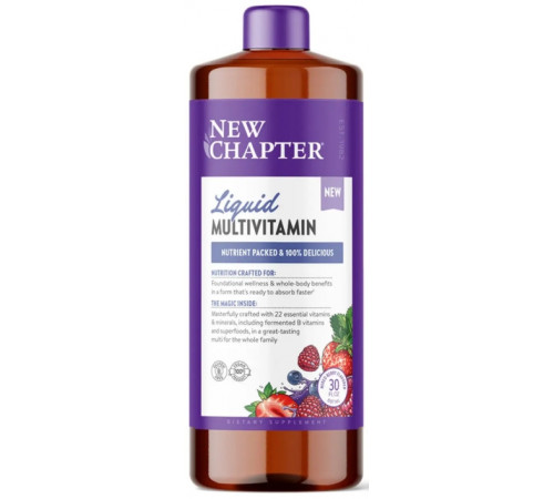 Мультивітаміни для всієї родини New Chapter  Vegan Liquid Multivitamin for the Whole Family 887гр ягоди