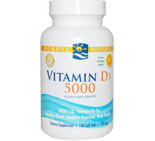 Витамин Д3 (Холекальциферол) Nordic Naturals Vitamin D3 5000 МЕ 120 гел капс апельсин