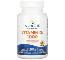 Витамин D3 Nordic Naturals Vitamin D3 1000 МЕ 120 гел капс апельсин