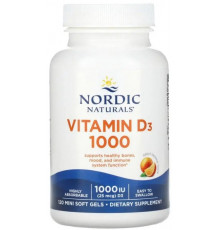 Вітамін D3 Nordic Naturals Vitamin D3 1000 МЕ 120 гел капс апельсин