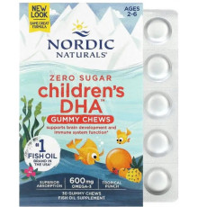 Риб'ячий жир для дітей  Nordic Naturals Children's DHA Gummies 600 мг 30 жев таб тропік