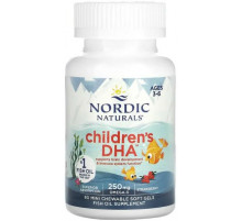 Рыбий жир для детей Nordic NaturalsChildrenёs DHA 90 кап клубника