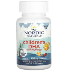 Риб'ячий жир для дітей Nordic Naturals Children's DHA 180 капсул Полуниця
