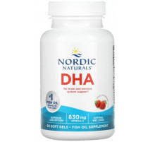 Рыбий жир Nordic Naturals DHA 415 мг 90 капсул Клубника