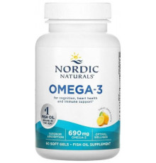 Очищений риб'ячий жир Nordic Naturals Omega-3 690 мг 60 капс лимон