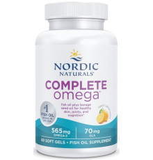 Омега 3 6 9 Nordic Naturals Complete Omega 1000 мг 60 капсул Лимон
