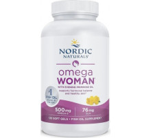 Омега-3 для женщин и вечерняя примула  Nordic Naturals Omega With Evening Primrose 830 мг 120 капс лимон