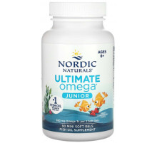 Рыбий жир детей Nordic Naturals Ultimate Omega 340 мг 90 мини капсул Клубника