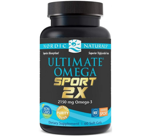 Омега 2X спорт Nordic Naturals Ultimate Omega 2X Sport 2150 мг 60 капс