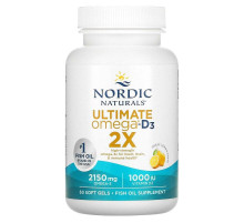 Рибʼячий жир Ultimate Omega 2X Nordic Naturals  60 гел капс лимон