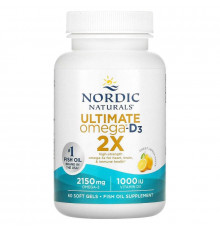 Рибʼячий жир Ultimate Omega 2X Nordic Naturals  60 гел капс лимон