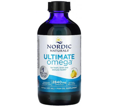 Концентрат риб'ячого жиру Nordic Naturals Ultimate Omega 237 мл Лимон