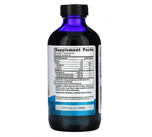 Концентрат риб'ячого жиру Nordic Naturals Ultimate Omega 237 мл Лимон