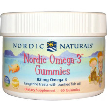 Риб'ячий жир для дітей Nordic Naturals Omega-3 Gummies 82 мг 60 жел таб мандарин