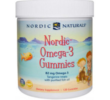 Рыбий жир для детей Nordic Naturals Omega-3 Gummies 82 мг 120 желе конф мандарин