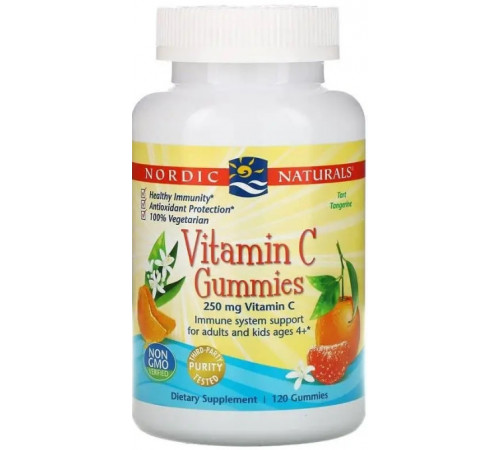 Вітамін С жувальний Nordic Naturals Vitamin C Gummies 120 шт мандарин