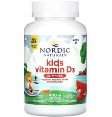 Витамин Д3 для детей Nordic Naturals Vitamin D3 Gummies KIDS 400 МЕ 120 жев конф арбуз