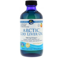 Риб'ячий жир з печінки тріски Nordic Naturals Arctic Cod Liver Oil 237 мл Апельсин