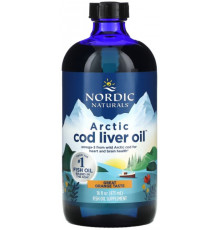 Риб'ячий жир з печінки тріски Nordic Naturals Cod Liver Oil 473 мл Апельсин