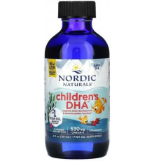 Рідкий риб'ячий жир для дітей Nordic Naturals Children's DHA 119 мл Полуниця