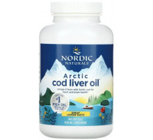 Риб'ячий жир з печінки тріски Nordic Naturals Cod Liver Oil 1000 мг 180 капсул Лимон
