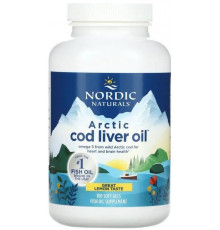 Риб'ячий жир з печінки тріски Nordic Naturals Cod Liver Oil 1000 мг 180 капсул Лимон
