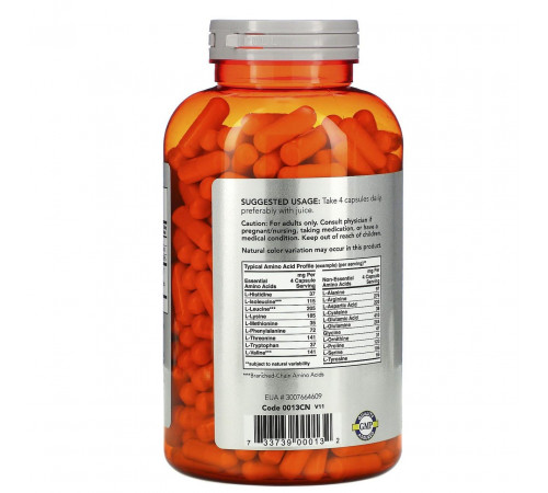 Комплекс амінокислот Now Foods Amino Complete 360 капс